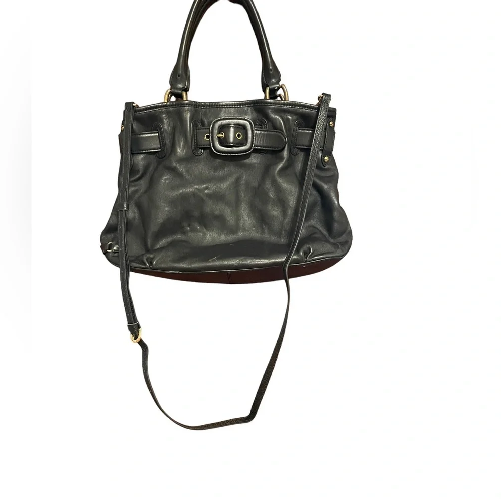 : : COLE HAAN Black Leather Handbag